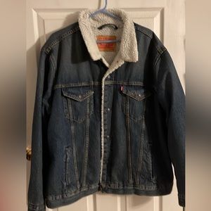 Levi’s Sherpa trucker snap buttons jacket mens size 2xl